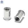 Stainless Steel 304 316 Reduced Head Plain Body Open End Rivet Nuts 