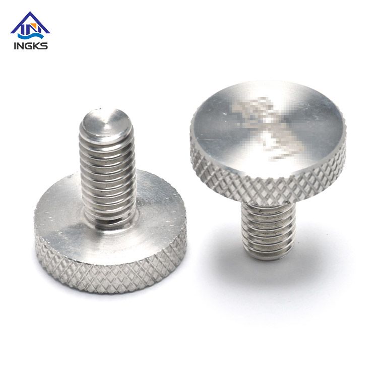 INGKS SS304 Diamond Knurled Cheese Head Thumb Screw