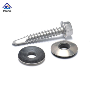 Stainless Indented Hex Wafer Head Self Drilling Screws