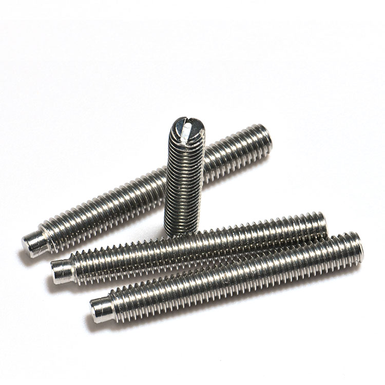 Full Dog Point Slotted Set Screws (4)