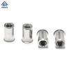 Stainless Steel 304 316 Reduced Head Plain Body Open End Rivet Nuts 