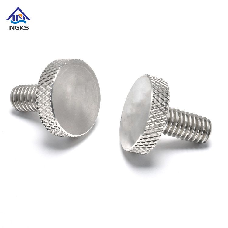 INGKS SS304 Diamond Knurled Cheese Head Thumb Screw