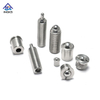 Stainless Steel Hexagon Slotted Groove Ball Point Press Type Spring Plunger