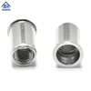 Stainless Steel 304 316 Reduced Head Plain Body Open End Rivet Nuts 