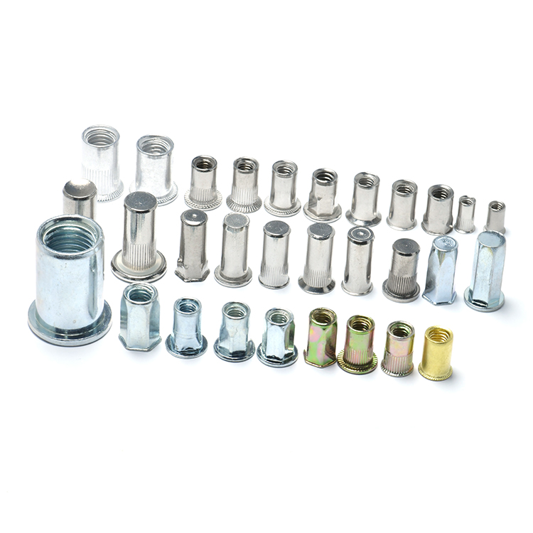 Flat Head CSK Head Plain Body Knurled Body Close Open End Rivet Nuts