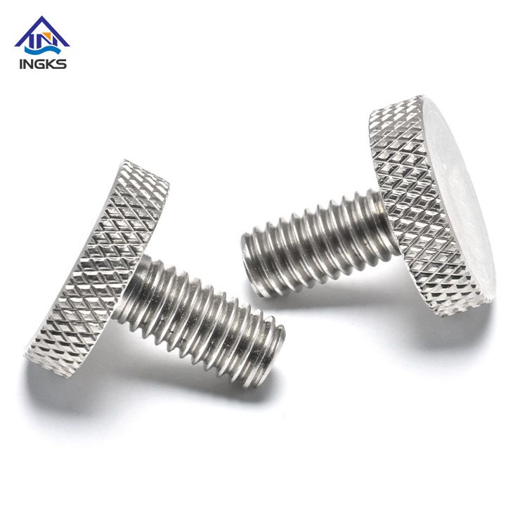 INGKS SS304 Diamond Knurled Cheese Head Thumb Screw