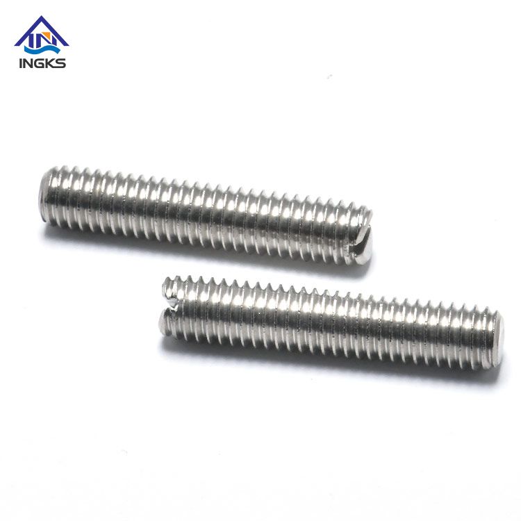 DIN551 Slotted Set Screw with Flat Point