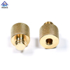 Brass Diamond Knurled Inert Nuts With Outer Inner Threaded End