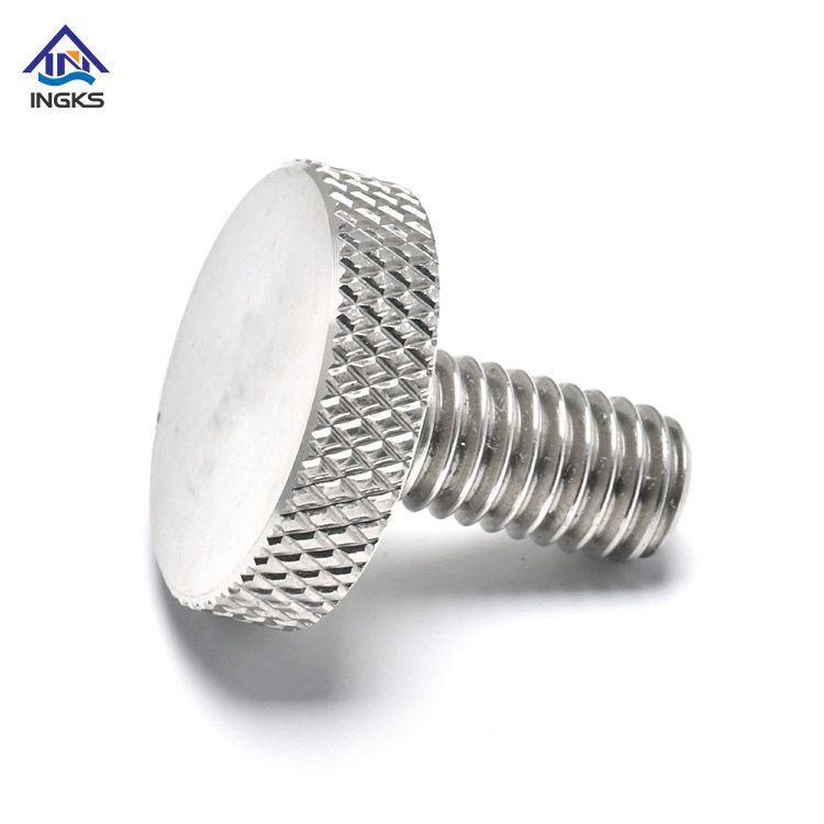 INGKS SS304 Diamond Knurled Cheese Head Thumb Screw