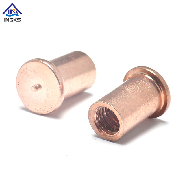 Copper Plated Welding Stud With Internal Thread