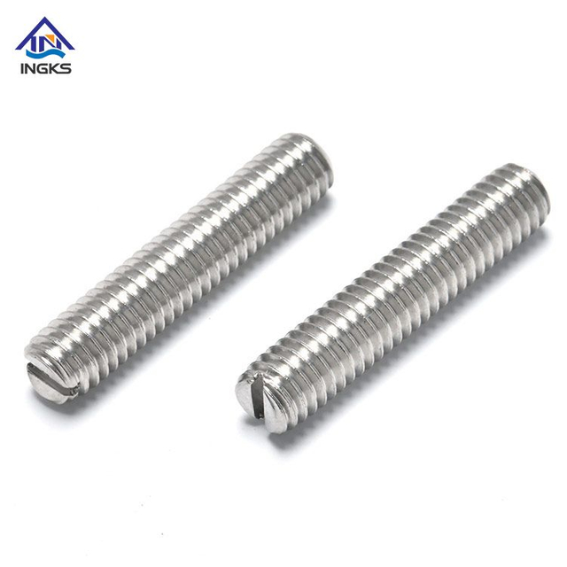 DIN551 Slotted Set Screw with Flat Point