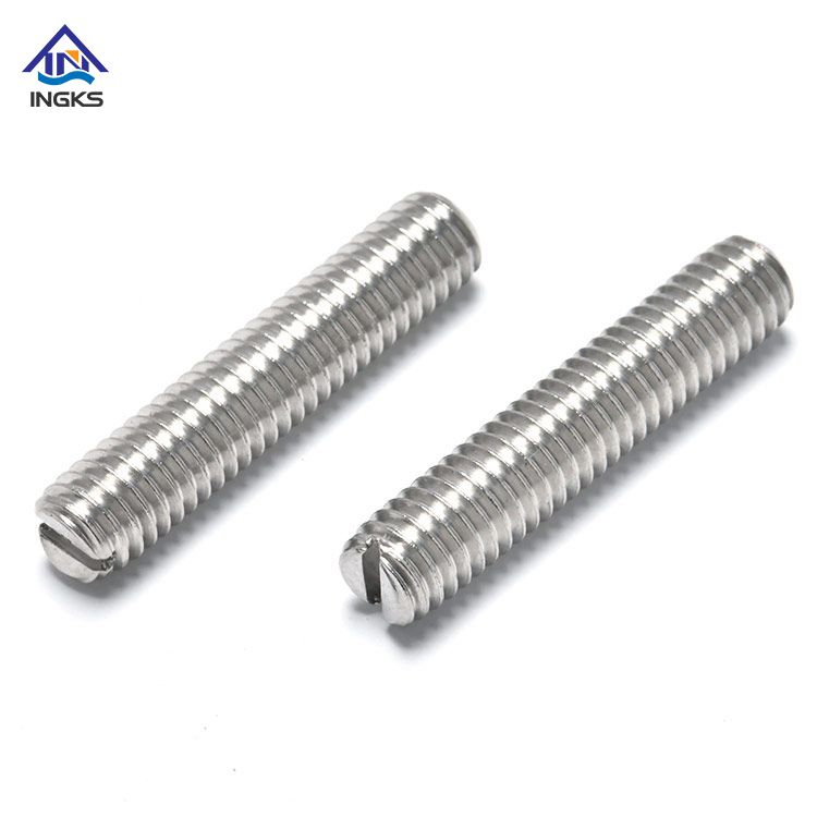 DIN551 Slotted Set Screw with Flat Point