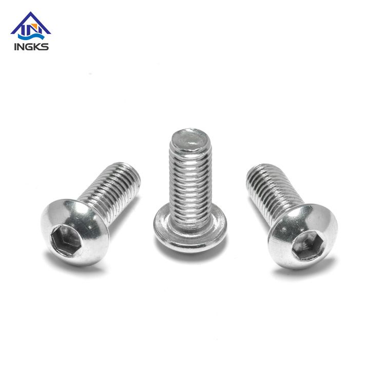 INGKS SS304 Hex Socket Button Head Machine Screw