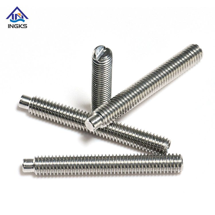 Industrial Corrosion-Resistant Precision Durable Stainless Slotted Set Screws 