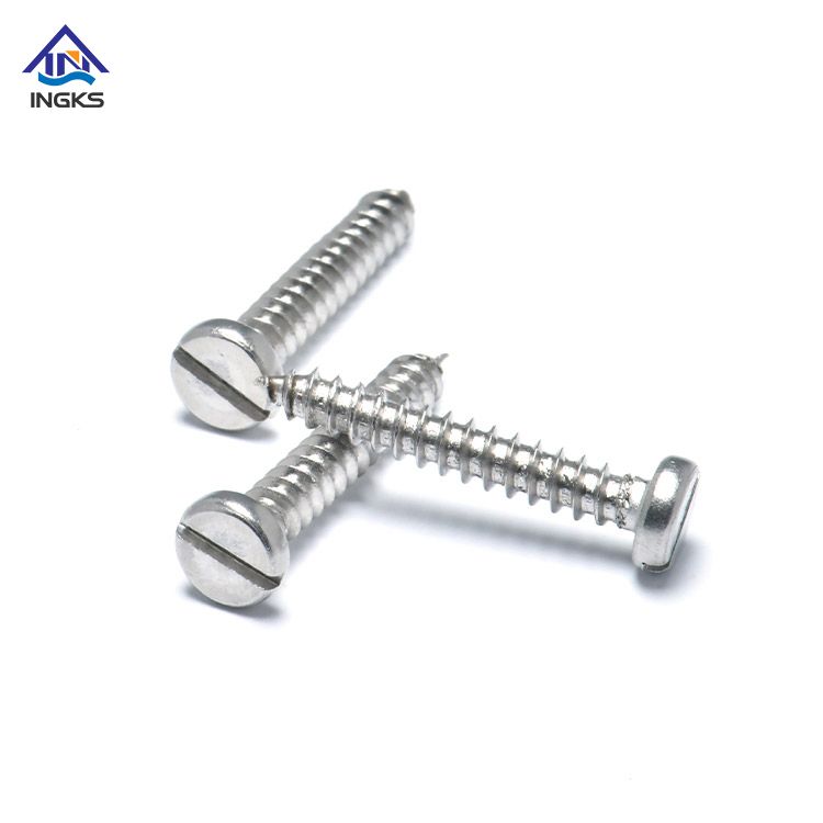 18-8 Stainless Steel 304 316 Slotted Pan Head Tapping Screw
