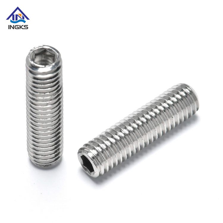 SS304 SS316 Metric Inch Size Hexagon Socket Cup Point Set Screw