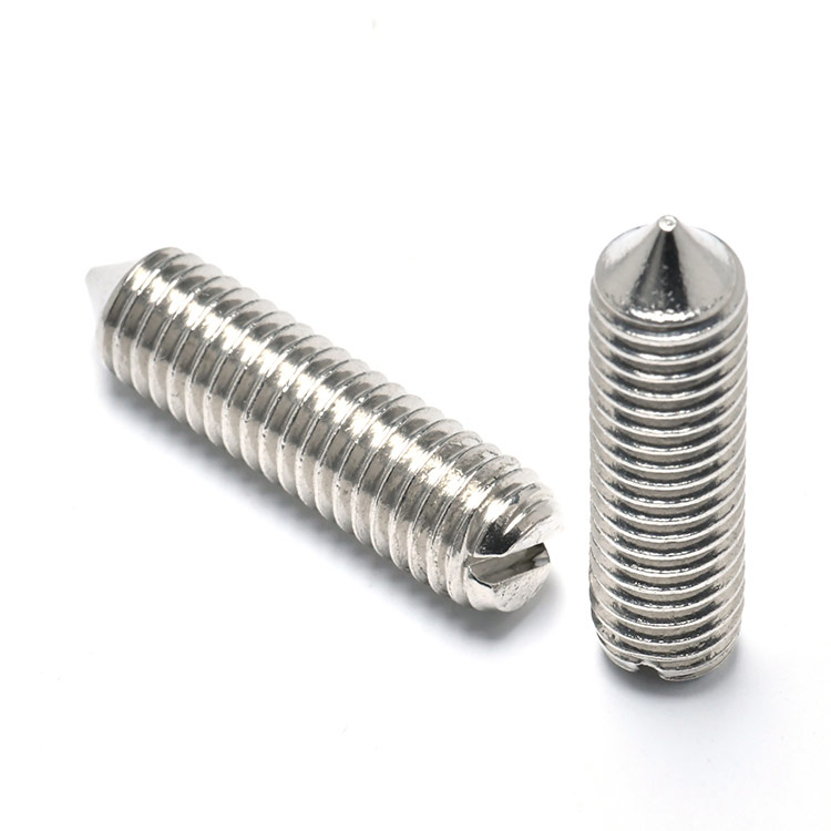 Cone Point Slotted Set Screws (1)