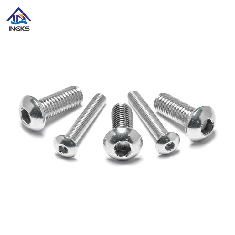 INGKS SS304 Hex Socket Button Head Machine Screw