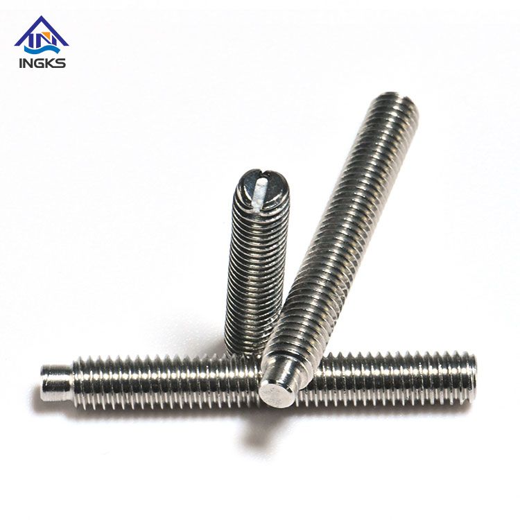 Industrial Corrosion-Resistant Precision Durable Stainless Slotted Set Screws 