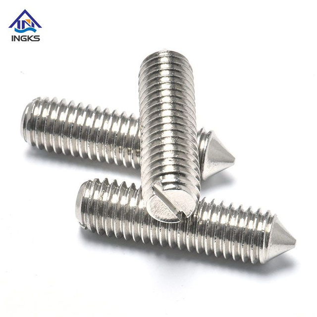 DIN553 Cone Point Slotted Set Screws Stainless