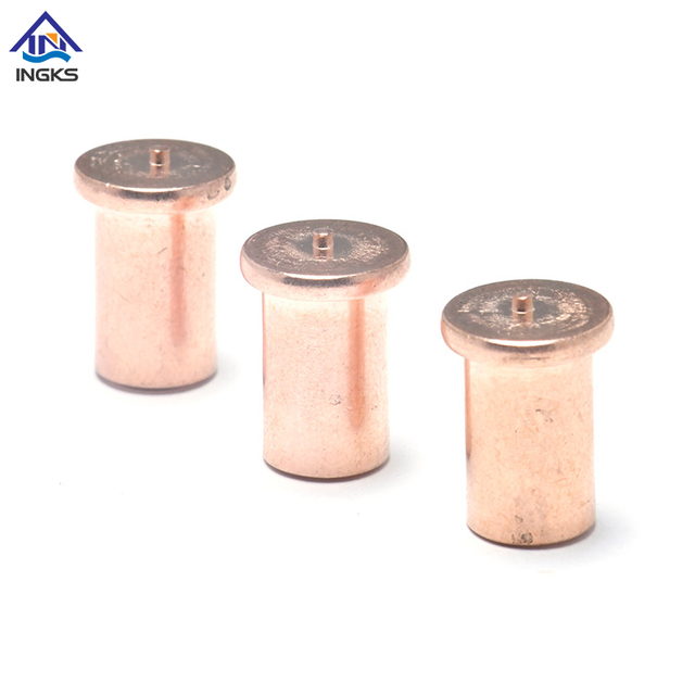 Copper Plated Welding Stud With Internal Thread