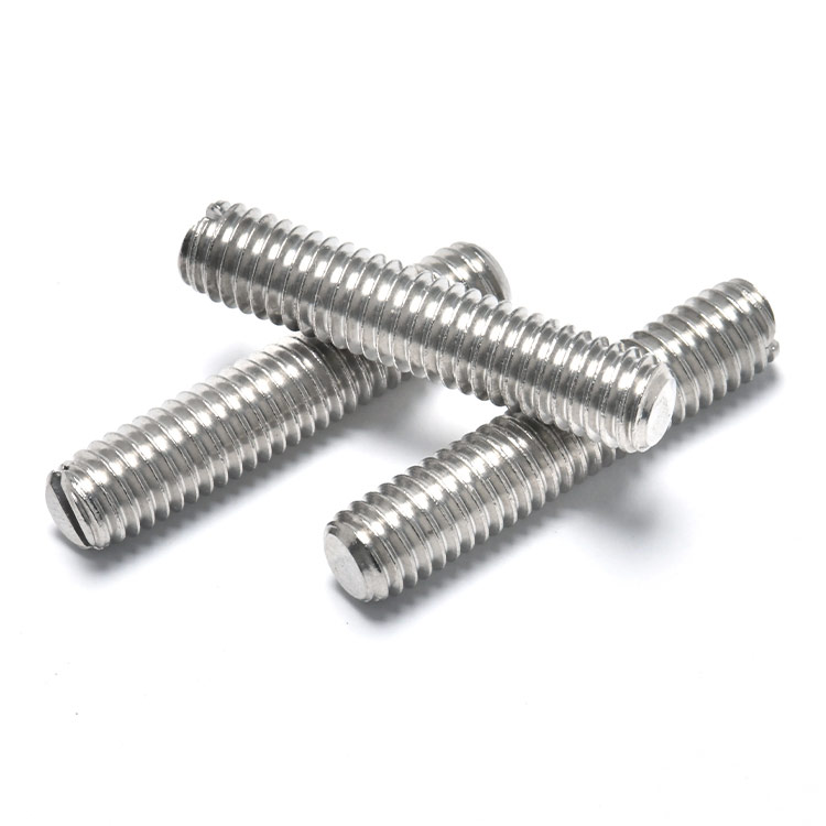 Flat Point Slotted Set Screws (4)