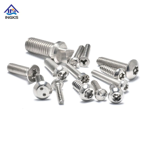 A2 A4 Stainless Steel Pan Button CSK Head Machine Tapping Drilling Security Screw