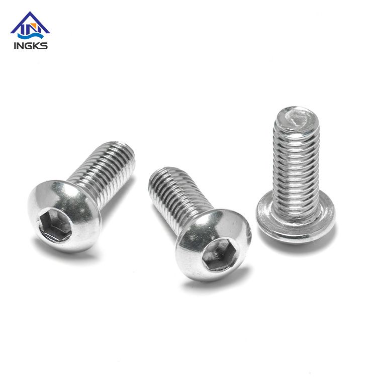 INGKS SS304 Hex Socket Button Head Machine Screw