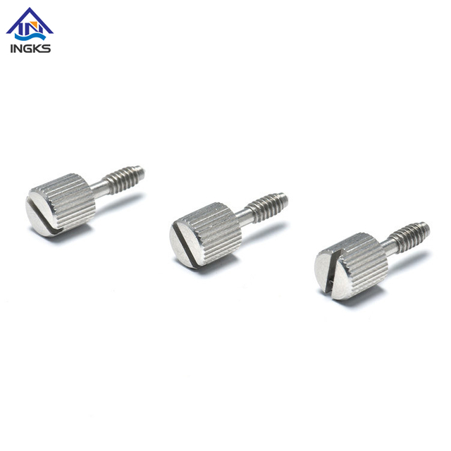 Stainless Steel 304 Slotted Thumb Knurled Cheese Head Captive Screw