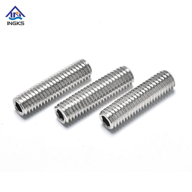 SS304 SS316 Metric Inch Size Hexagon Socket Cup Point Set Screw