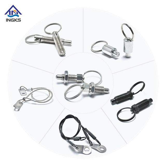 Stainless Steel Carbon Steel Zinc Plated Handle Locking Pin Cam Action Retractable Indexing Plunger Spring Plunger