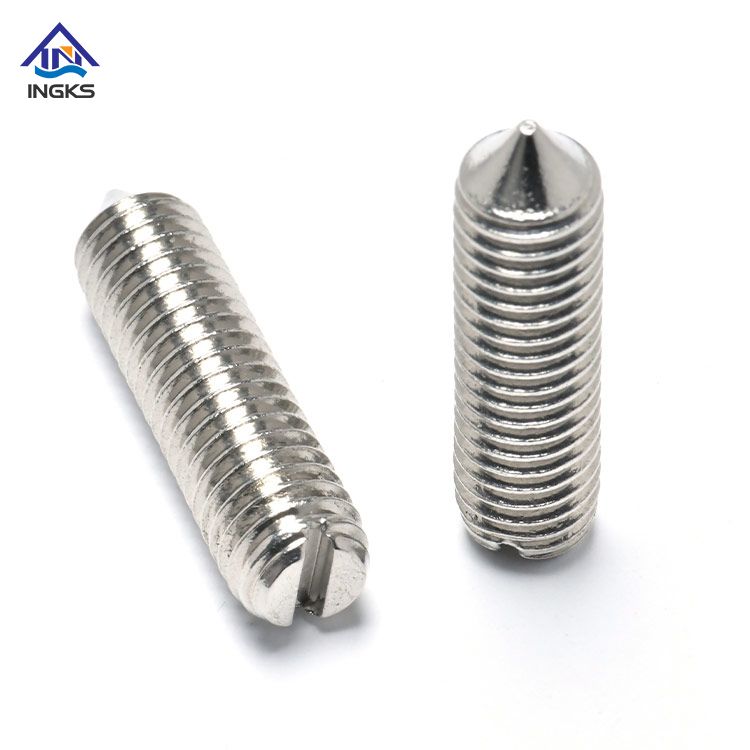 DIN553 Cone Point Slotted Set Screws Stainless