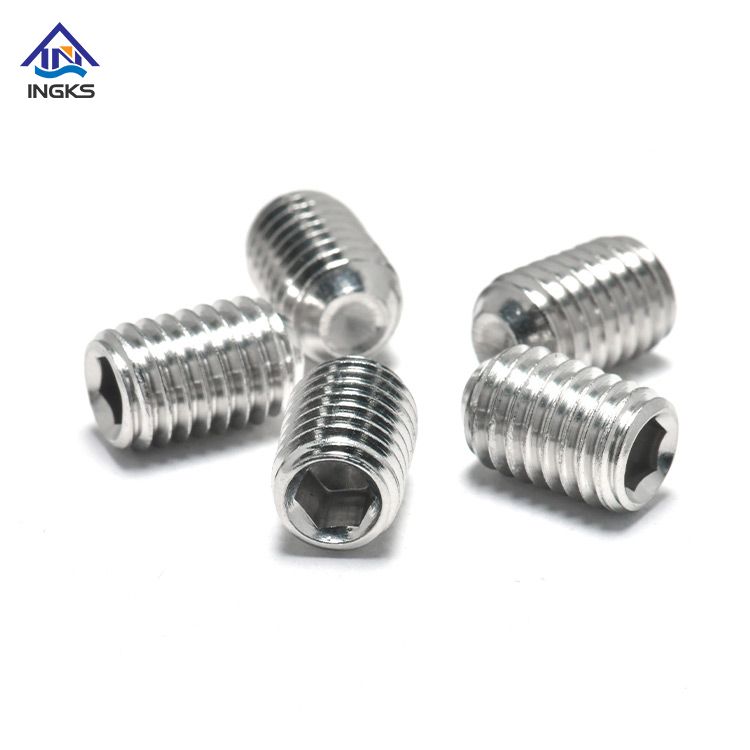 SS304 SS316 Metric Inch Size Hexagon Socket Cup Point Set Screw