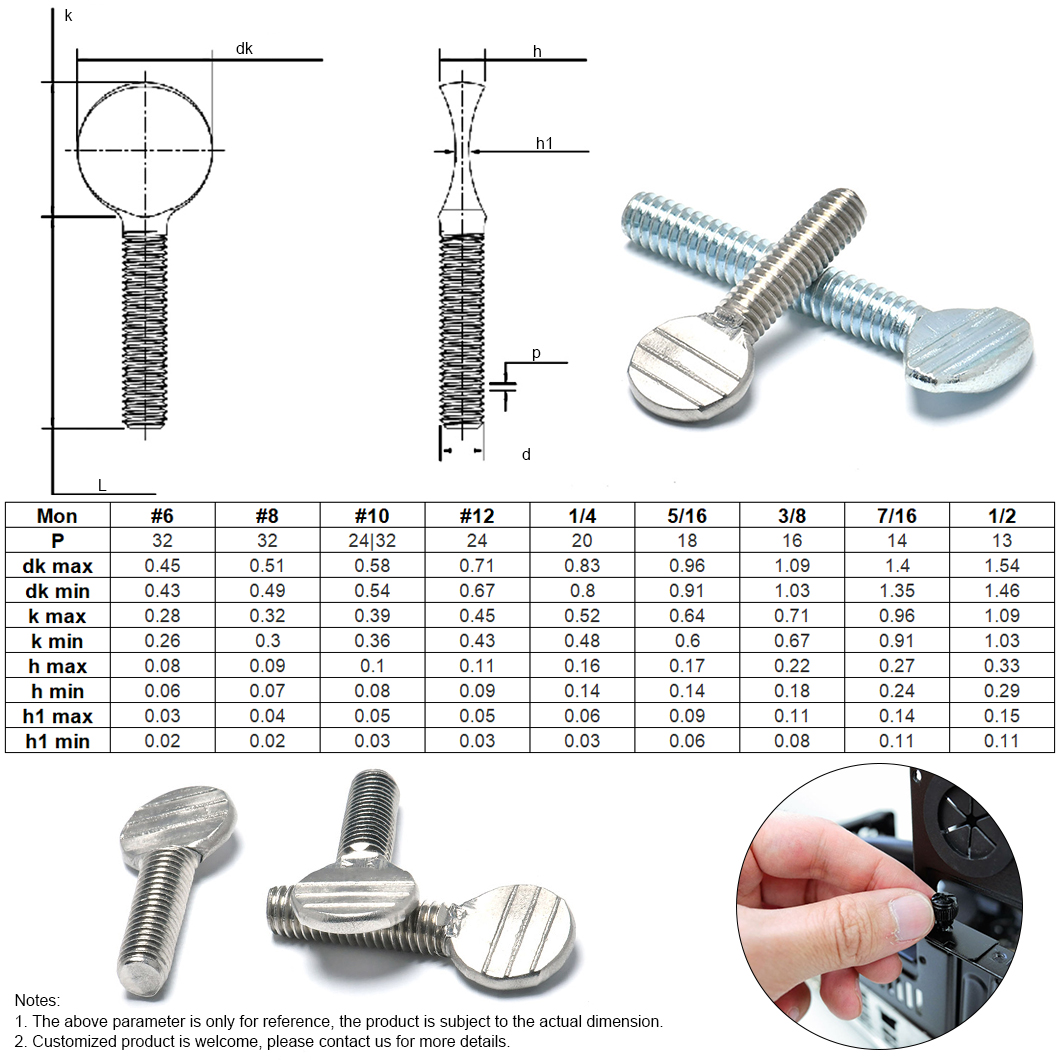 Racket (Wave Flat Pingpong) Thumb Screws-9A-17