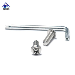 A2 A4 Stainless Steel Torx With Pin Button Head Security Screw