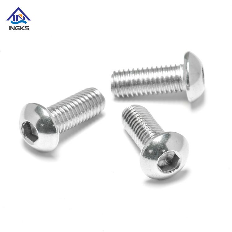 INGKS SS304 Hex Socket Button Head Machine Screw