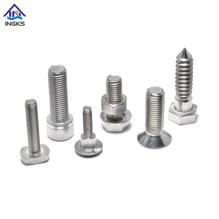 SS304 SS316 Metric Inch Size Hexagon Flange Head Full Half Thread Stud Bolt