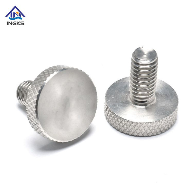 INGKS SS304 Diamond Knurled Cheese Head Thumb Screw