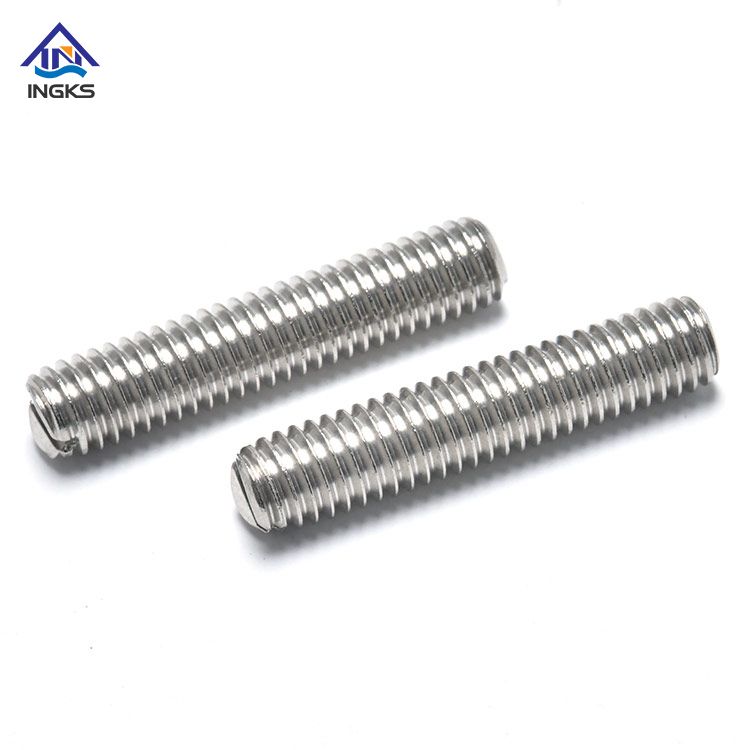 DIN551 Slotted Set Screw with Flat Point