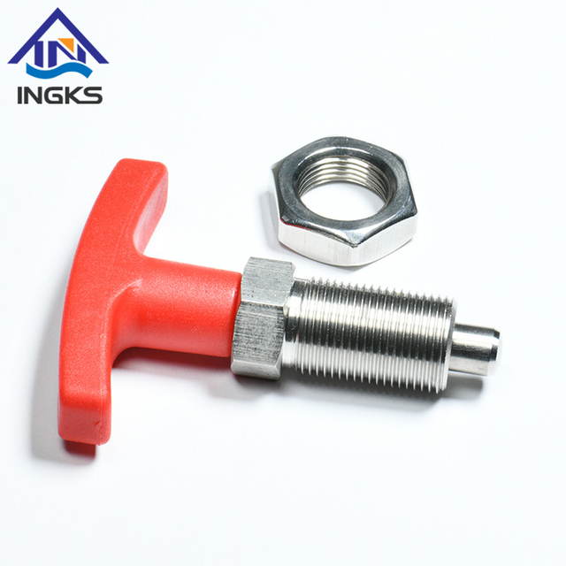 Stainless Steel Hand-retractable T Handle Indexing Plunger