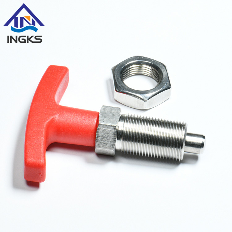 Stainless Steel Hand-retractable T Handle Indexing Plunger