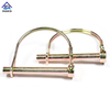 Steel D Type Round Lock Pin Zinc Yellow
