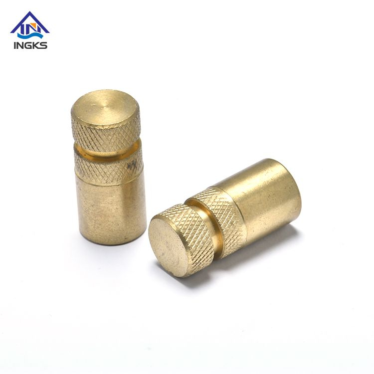 Brass Double Diamond Knurled Head Insert Nuts with Partial Internal Thread And Close End