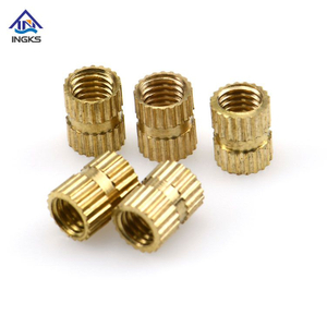 Double Straight Knurled Ends Brass Insert Nuts