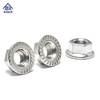 DIN6923 M5-M20 Hex Nut Stainless Steel 304 316 Hex Flange Nut Self-Locking Serrated