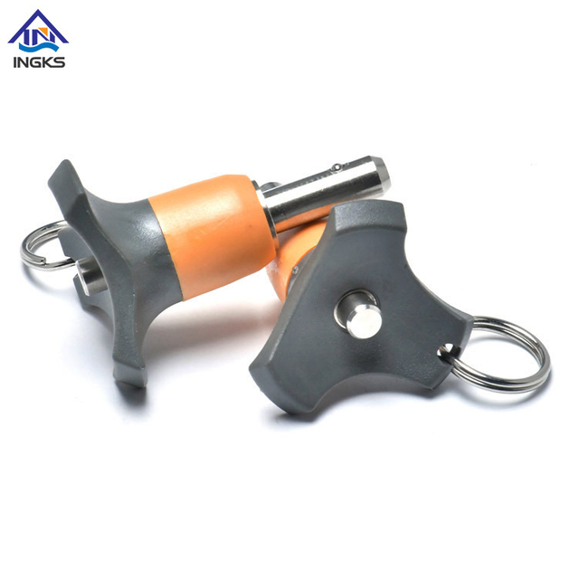 Flower Head with Ring Button Handle Quick Release Ball Lock Pin