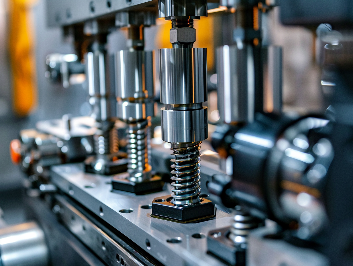 Spring Loaded Plunger in a mechanical engineering setup