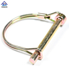 Steel D Type Round Lock Pin Zinc Yellow