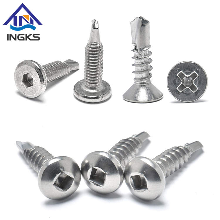 410 Stainless Steel Hardened Carbon Steel Galvanized #6-#14 Self Drilling Screw