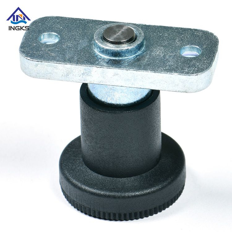 IKS417 Pull Knob Indexing Screw Plunger with Steel Flange Plate Plunger Pin